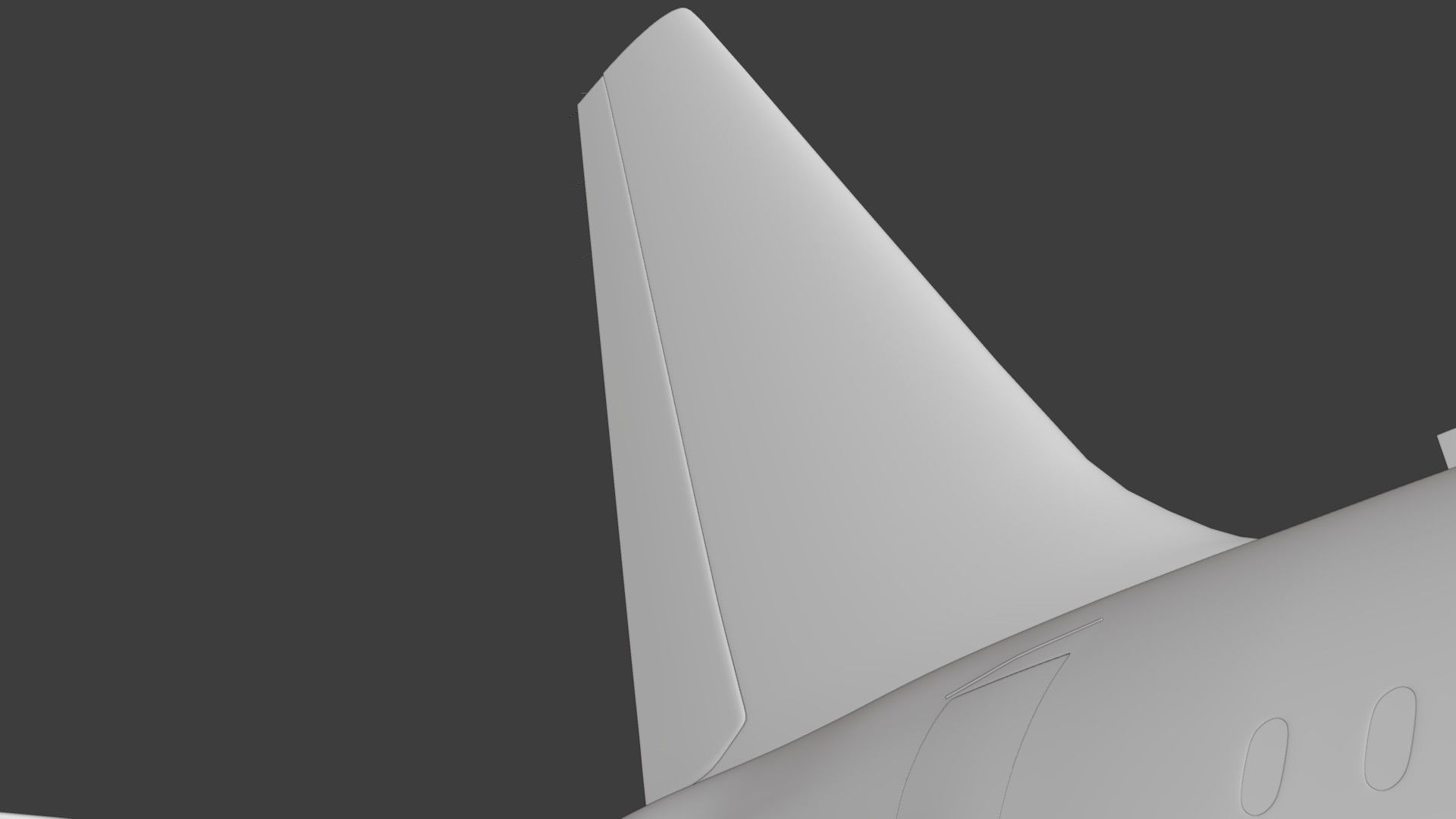 A320Neo ONLY Exterior NOT Textured 3D model_57