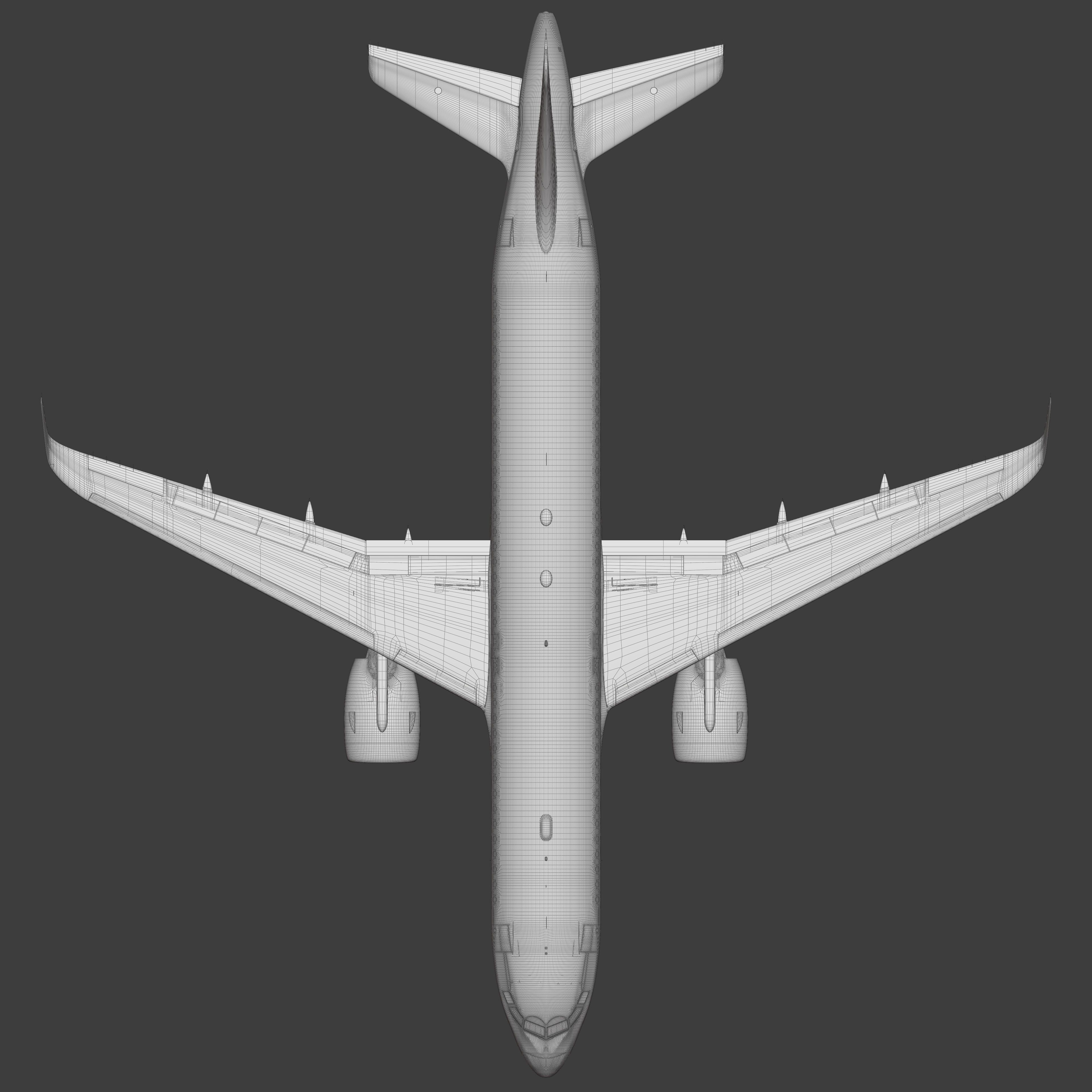 A320Neo ONLY Exterior NOT Textured 3D model_13