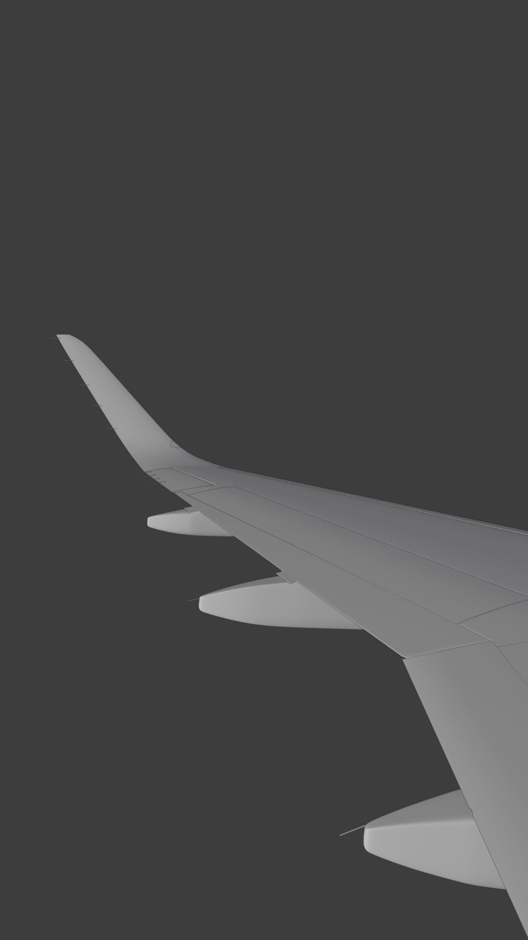 A320Neo ONLY Exterior NOT Textured 3D model_49