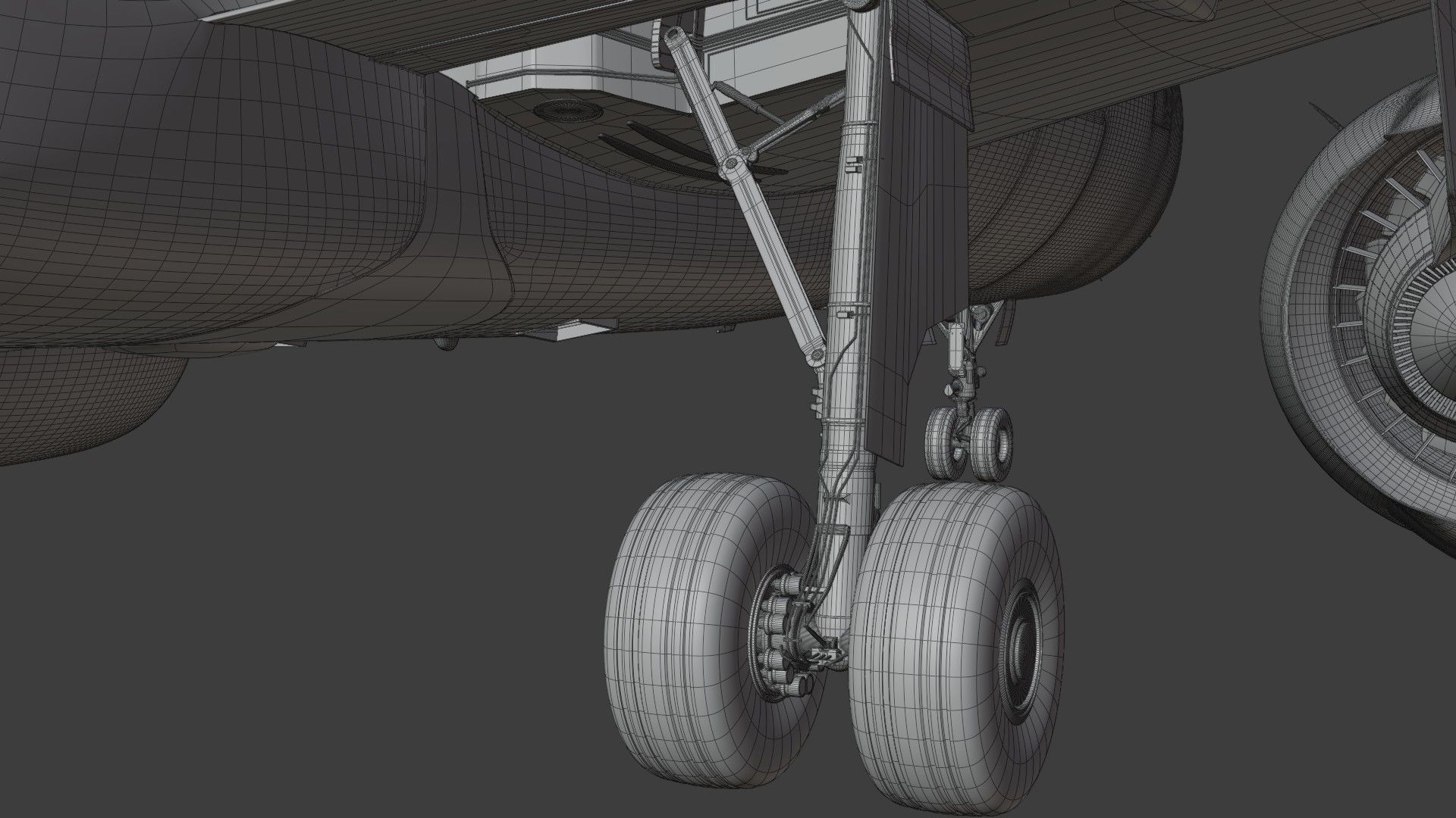 A320Neo ONLY Exterior NOT Textured 3D model_42