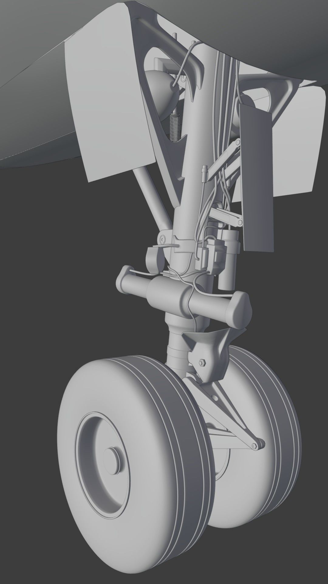 A320Neo ONLY Exterior NOT Textured 3D model_37