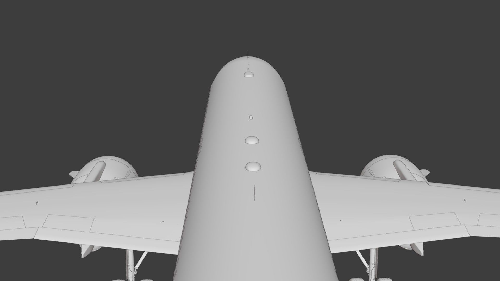 A320Neo ONLY Exterior NOT Textured 3D model_61
