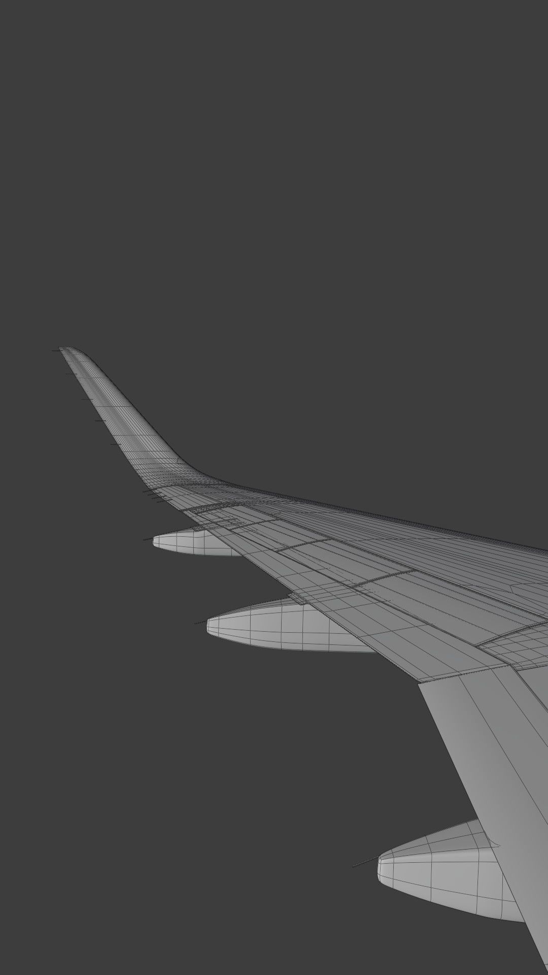 A320Neo ONLY Exterior NOT Textured 3D model_51