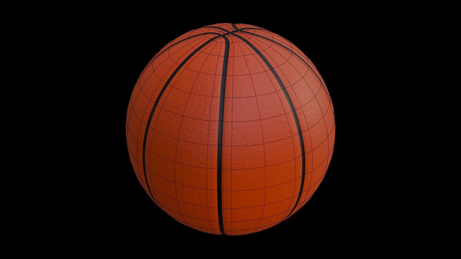 3D BASKETBALL BALL Low-poly 3D model_3