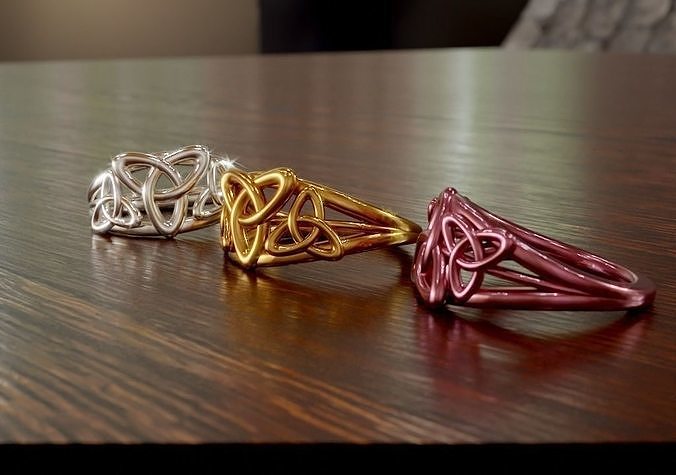 Celtic Knot Ring Wire Style 3D print model