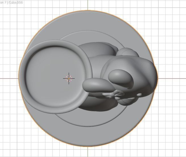 a rabbit - bunny  3D print model_3