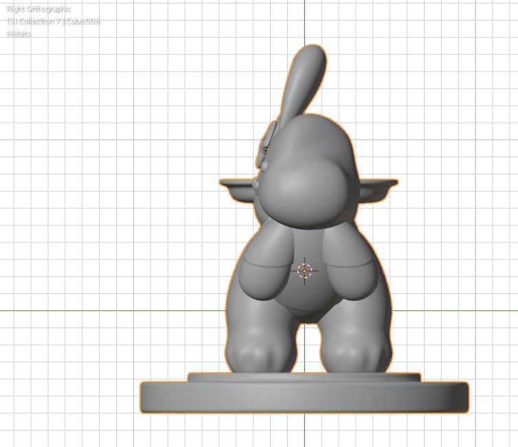a rabbit - bunny  3D print model_2