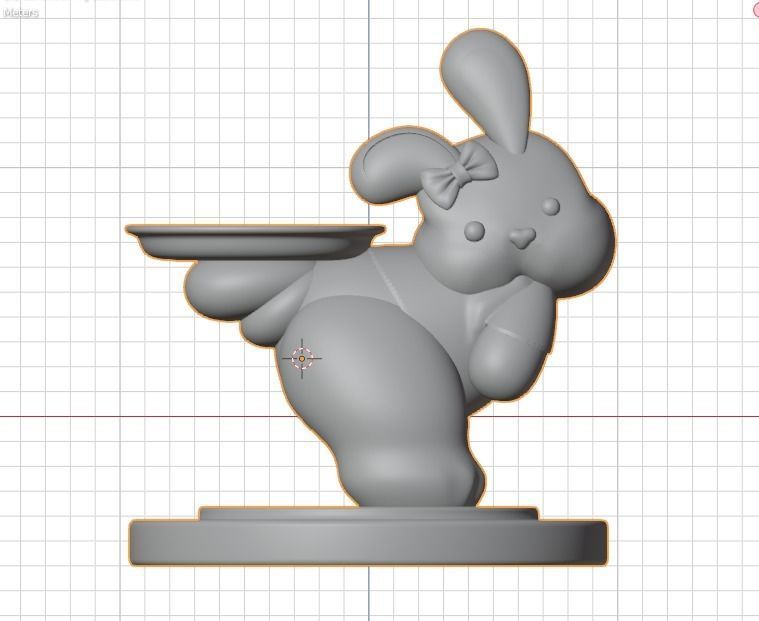 a rabbit - bunny  3D print model_1