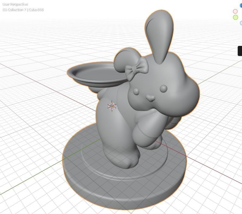 a rabbit - bunny  3D print model_5