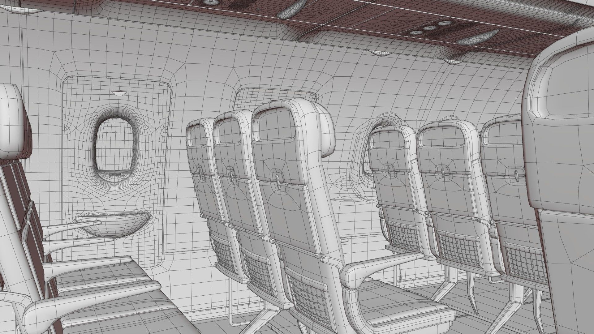 Airbus A320Neo Interior With Cockpit  3D model_52