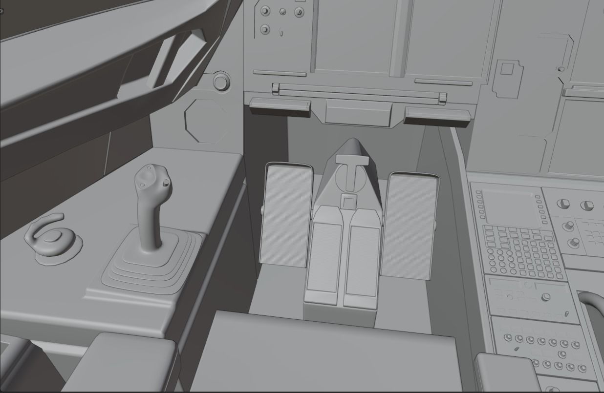 Airbus A320Neo Interior With Cockpit  3D model_14