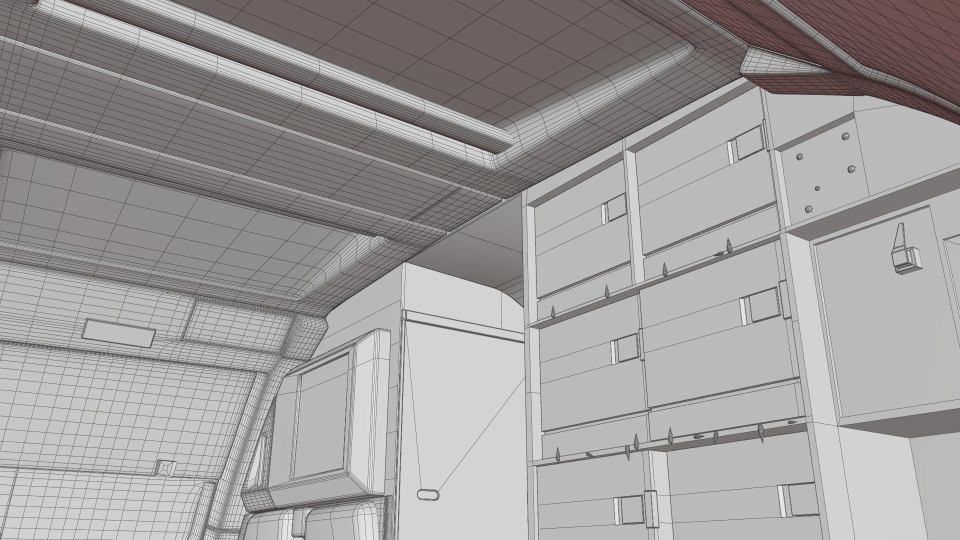 Airbus A320Neo Interior With Cockpit  3D model_54