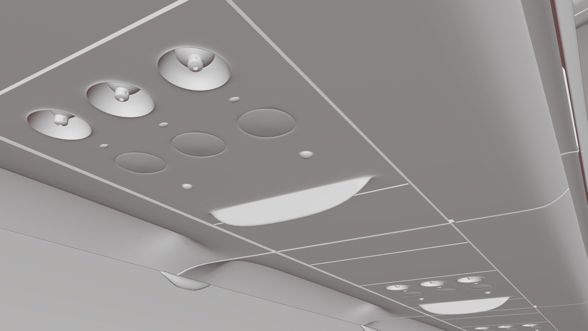 Airbus A320Neo Interior With Cockpit  3D model_38