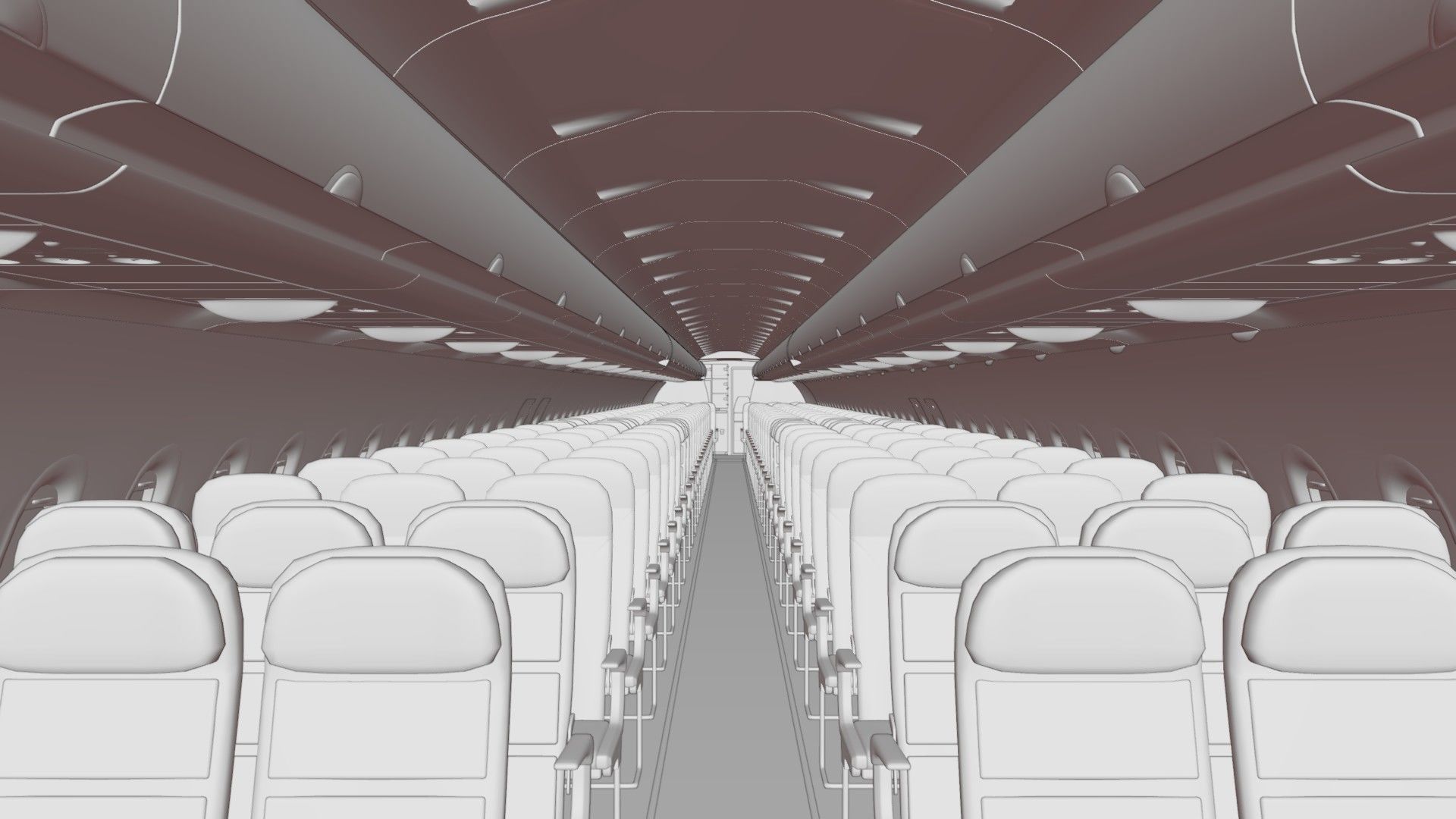 Airbus A320Neo Interior With Cockpit  3D model_49