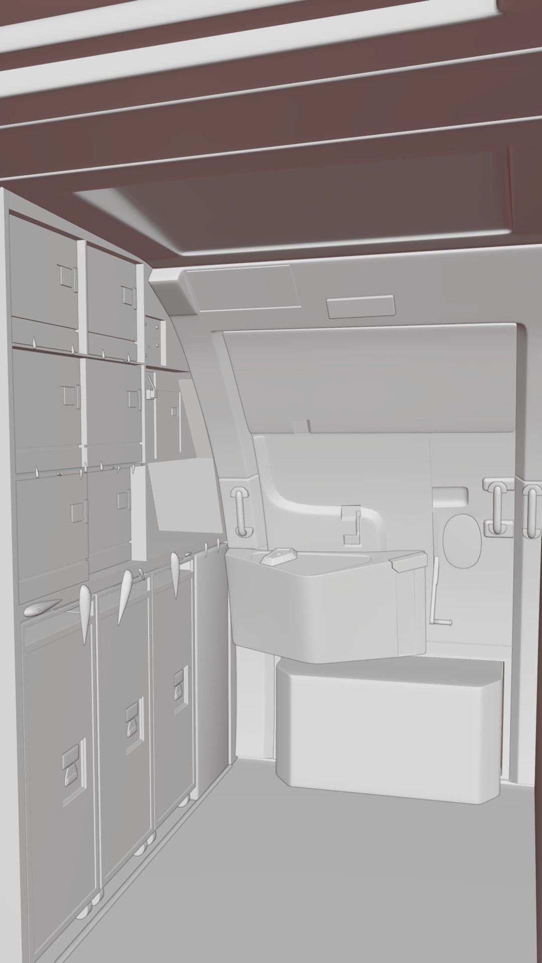 Airbus A320Neo Interior With Cockpit  3D model_56