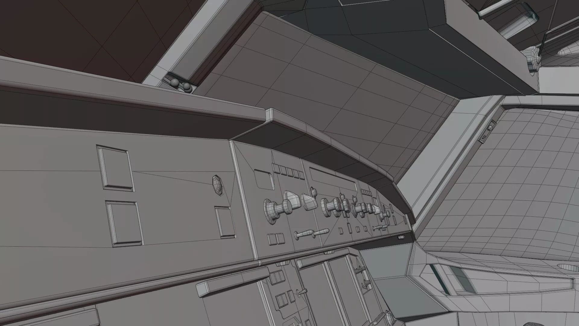 Airbus A320Neo Interior With Cockpit 3D model