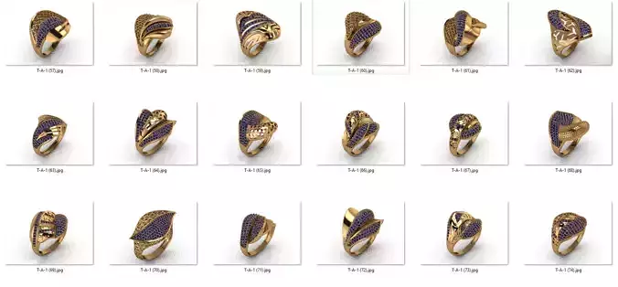 rings 30 pieces ring drawing 3d rihone drawing ring