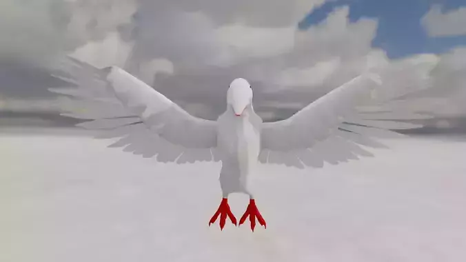 Pigeon 3d model blender 