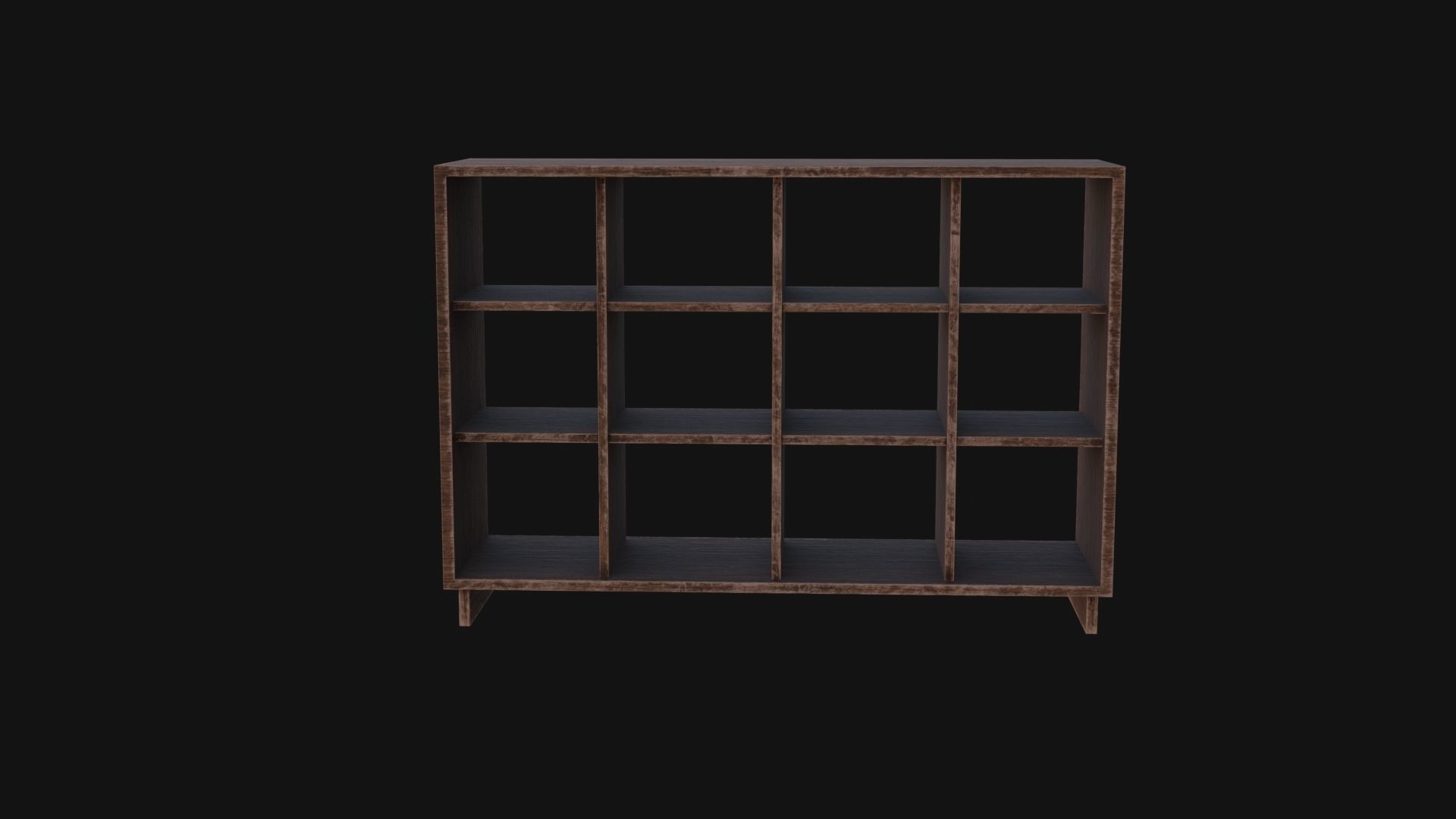 Japanese Shoe box Low-poly 3D model_2