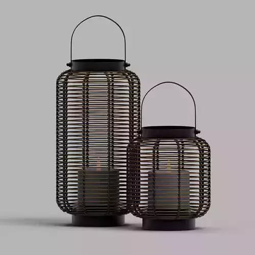 Brigton Rattan Lantern