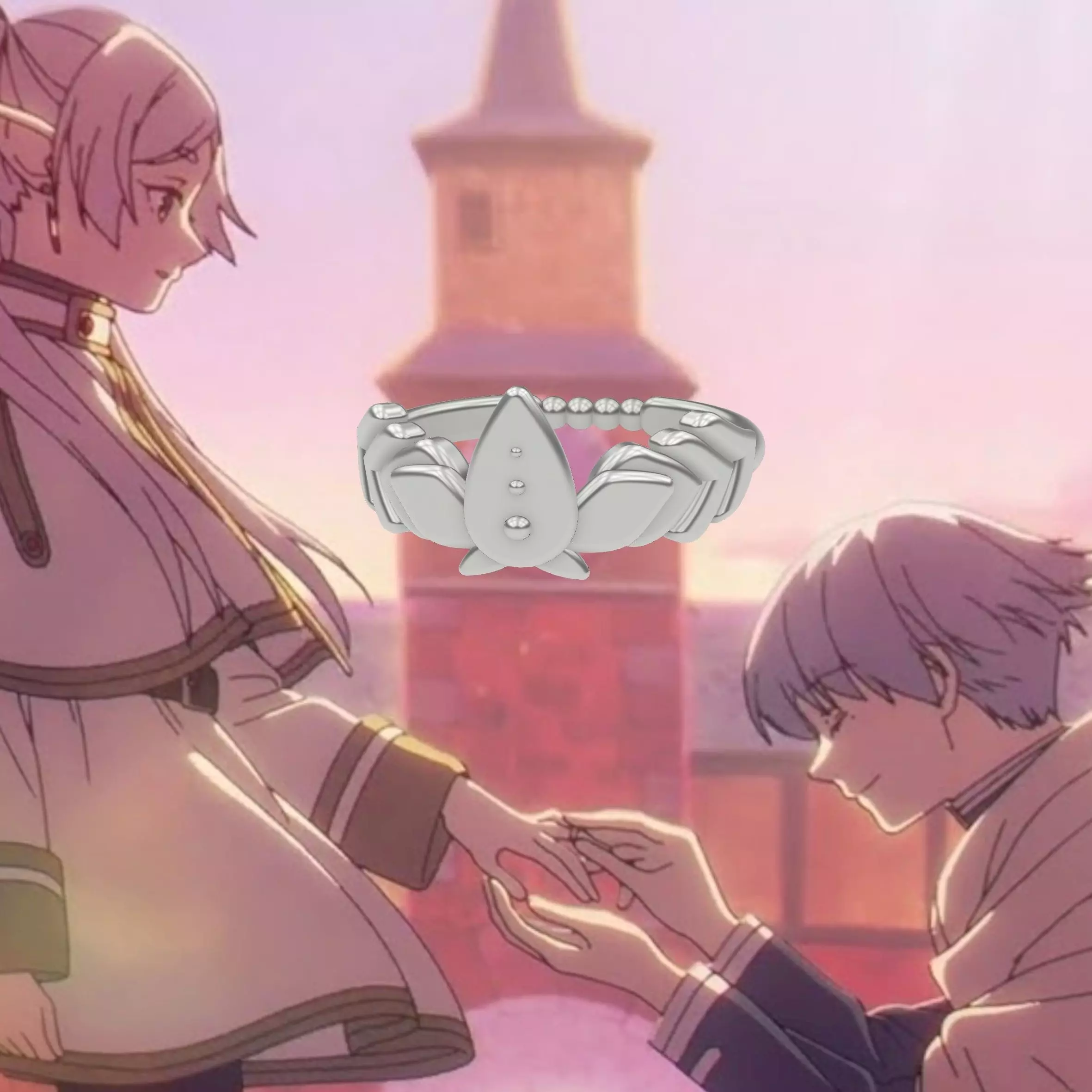 Frieren beyond journe end ring from Himmel 3D print model_0