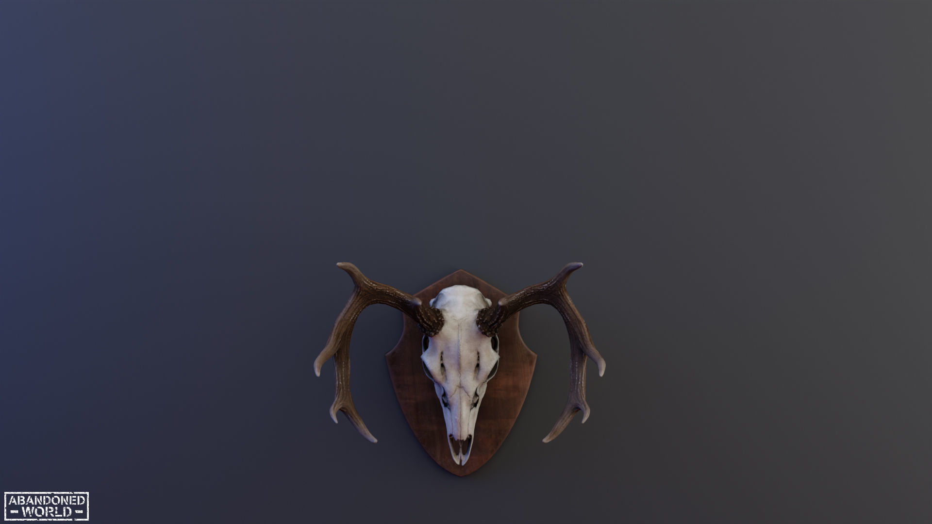 Deer Skull Low-poly 3D model_16