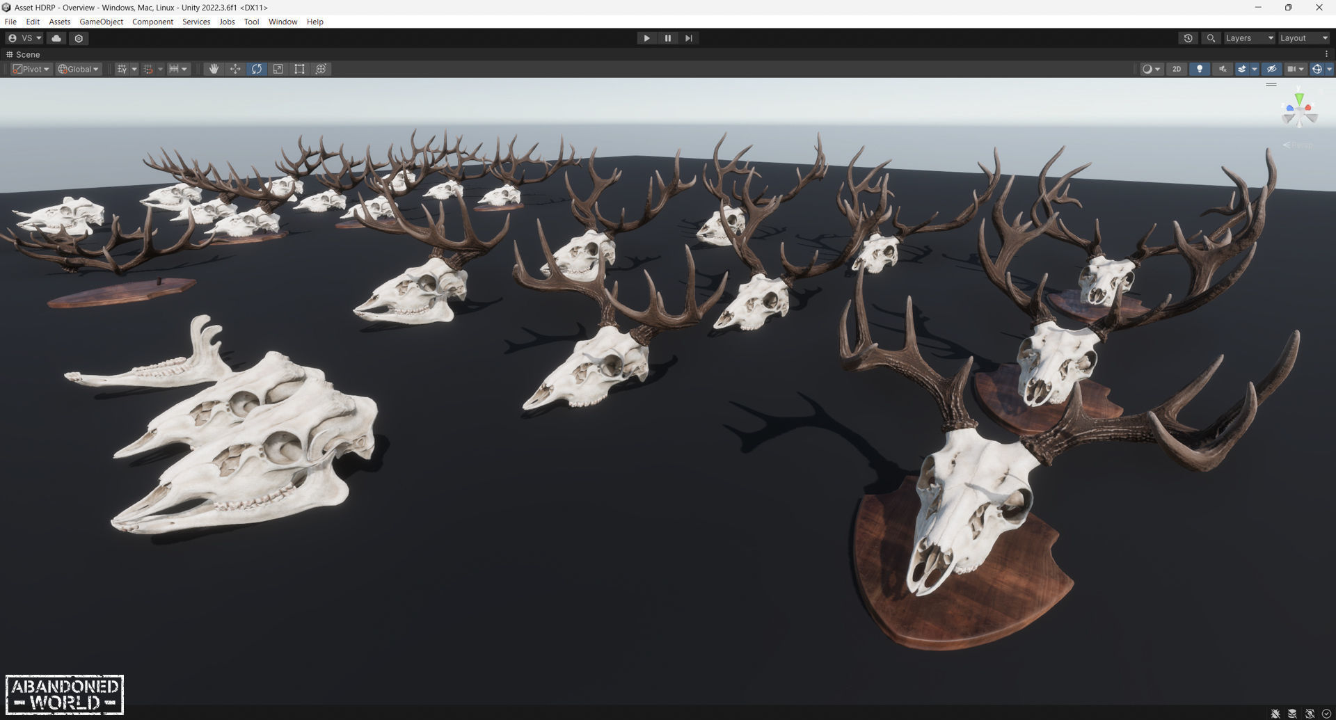 Deer Skull Low-poly 3D model_21