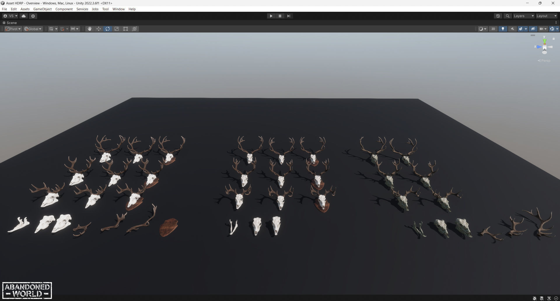 Deer Skull Low-poly 3D model_20