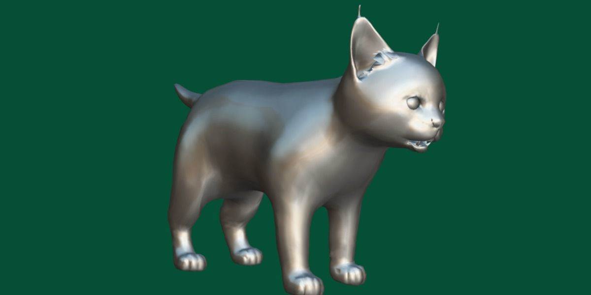 Bobcat Cub Red Lynx 3D model_14
