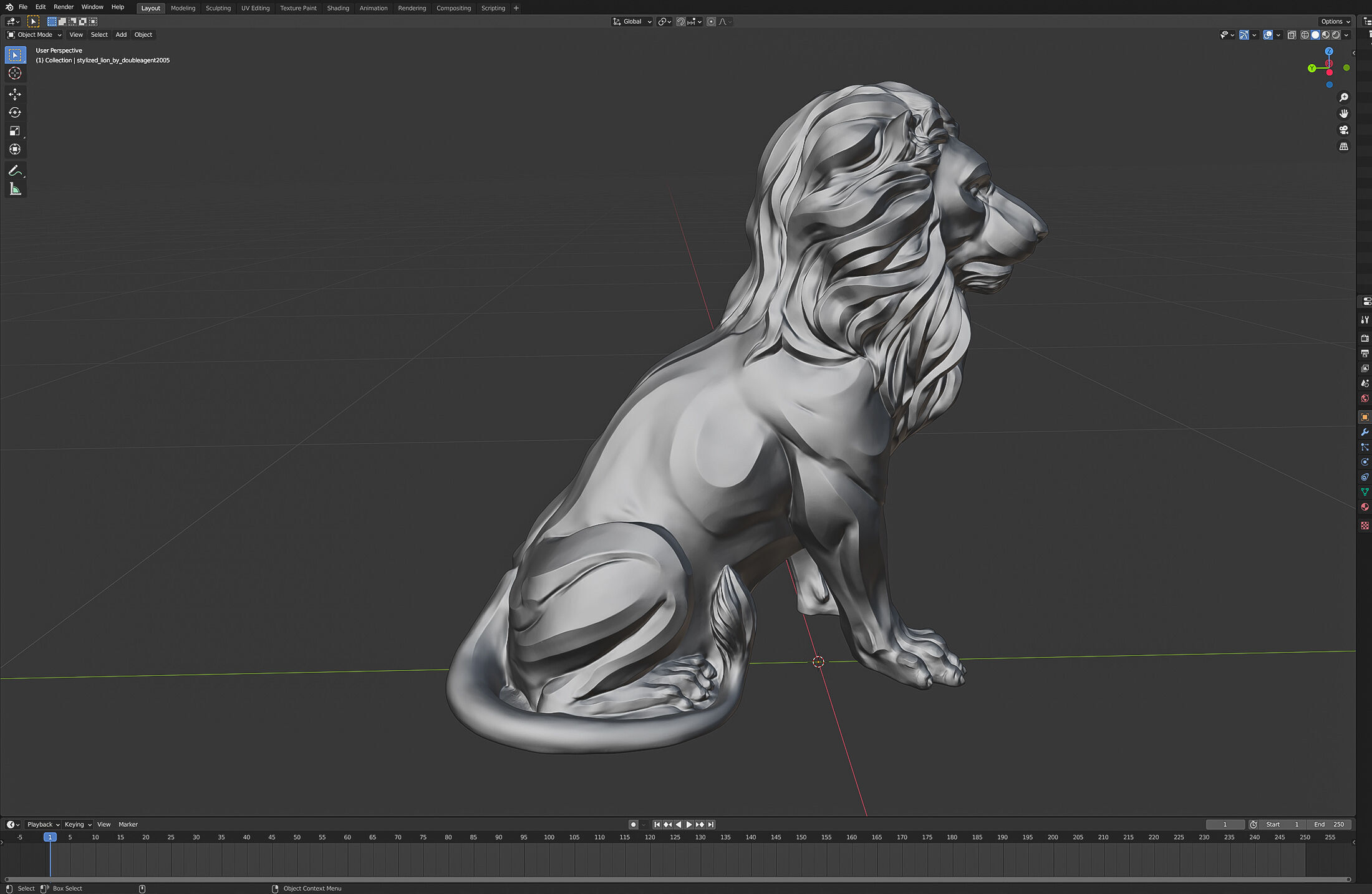 Stylized Lion by doubleagent2005 3D print model_20