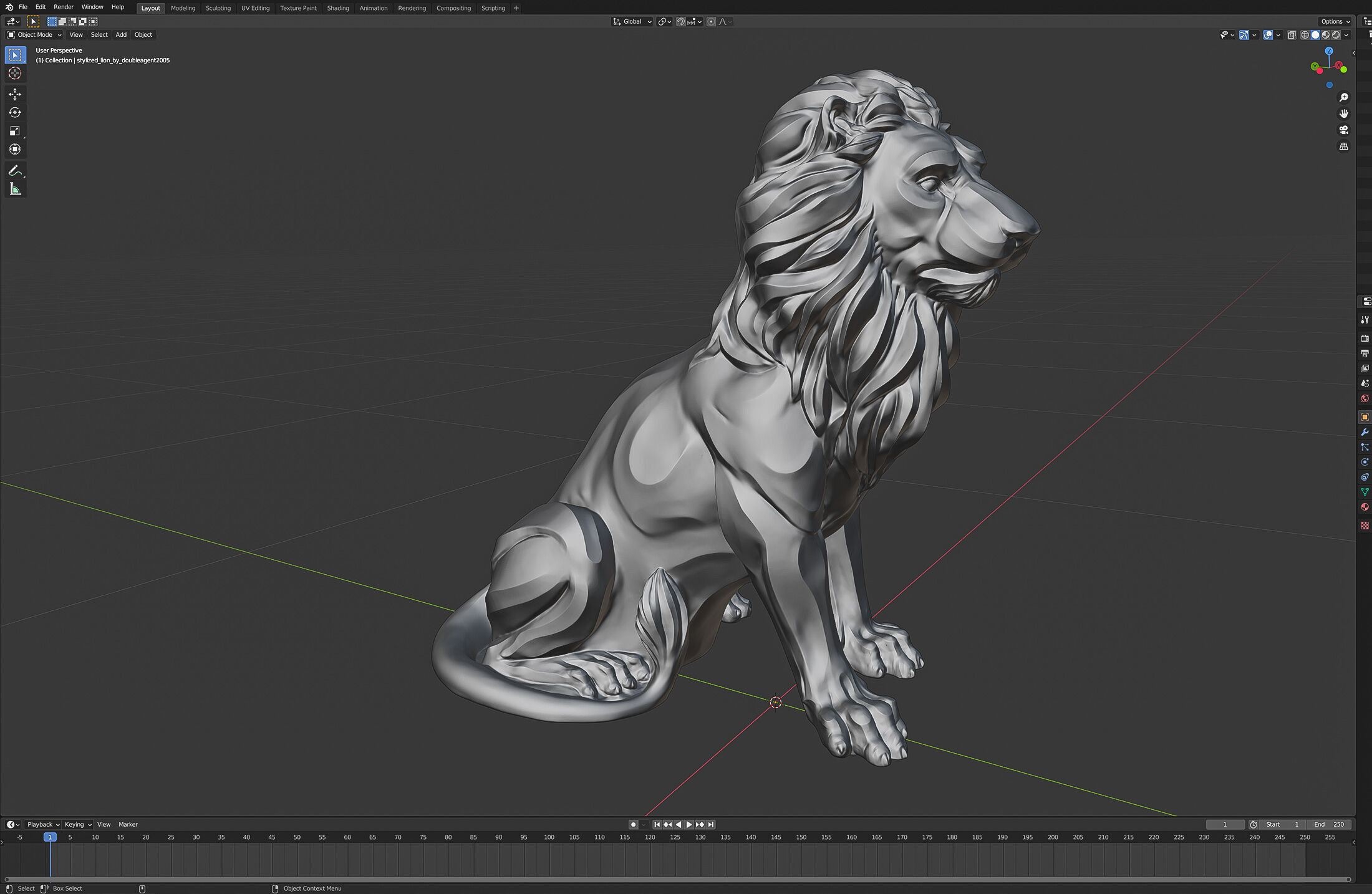 Stylized Lion by doubleagent2005 3D print model_21