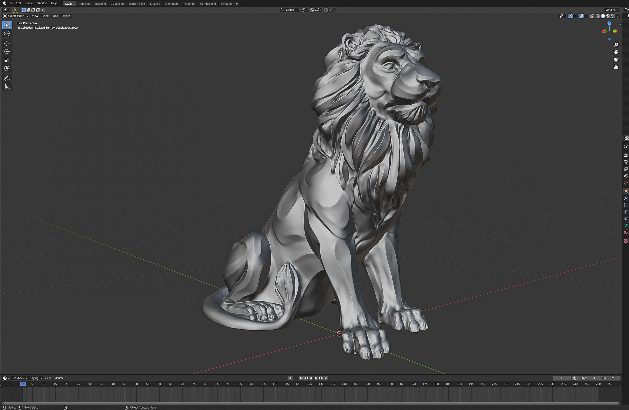 Stylized Lion by doubleagent2005 3D print model_22