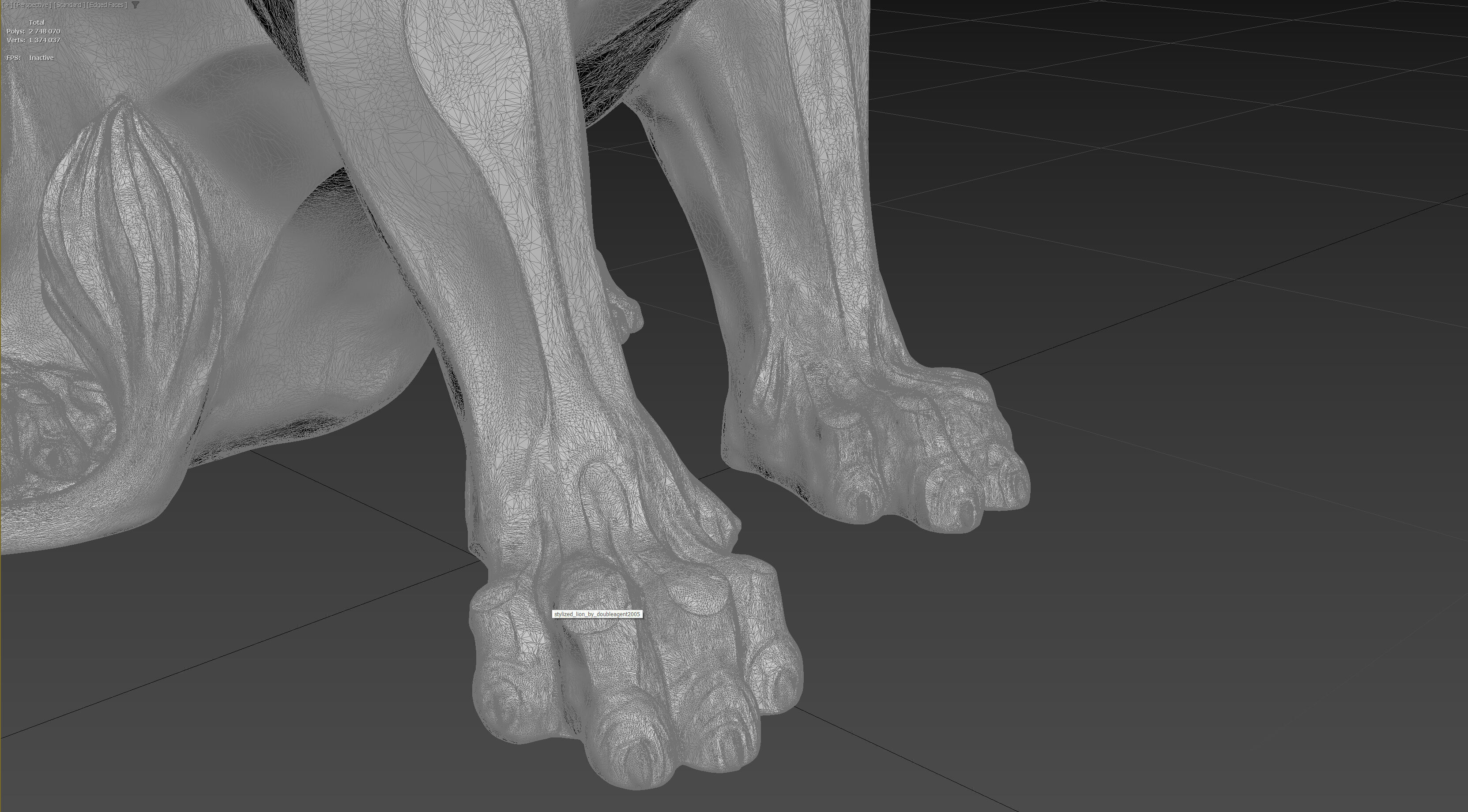 Stylized Lion by doubleagent2005 3D print model_24