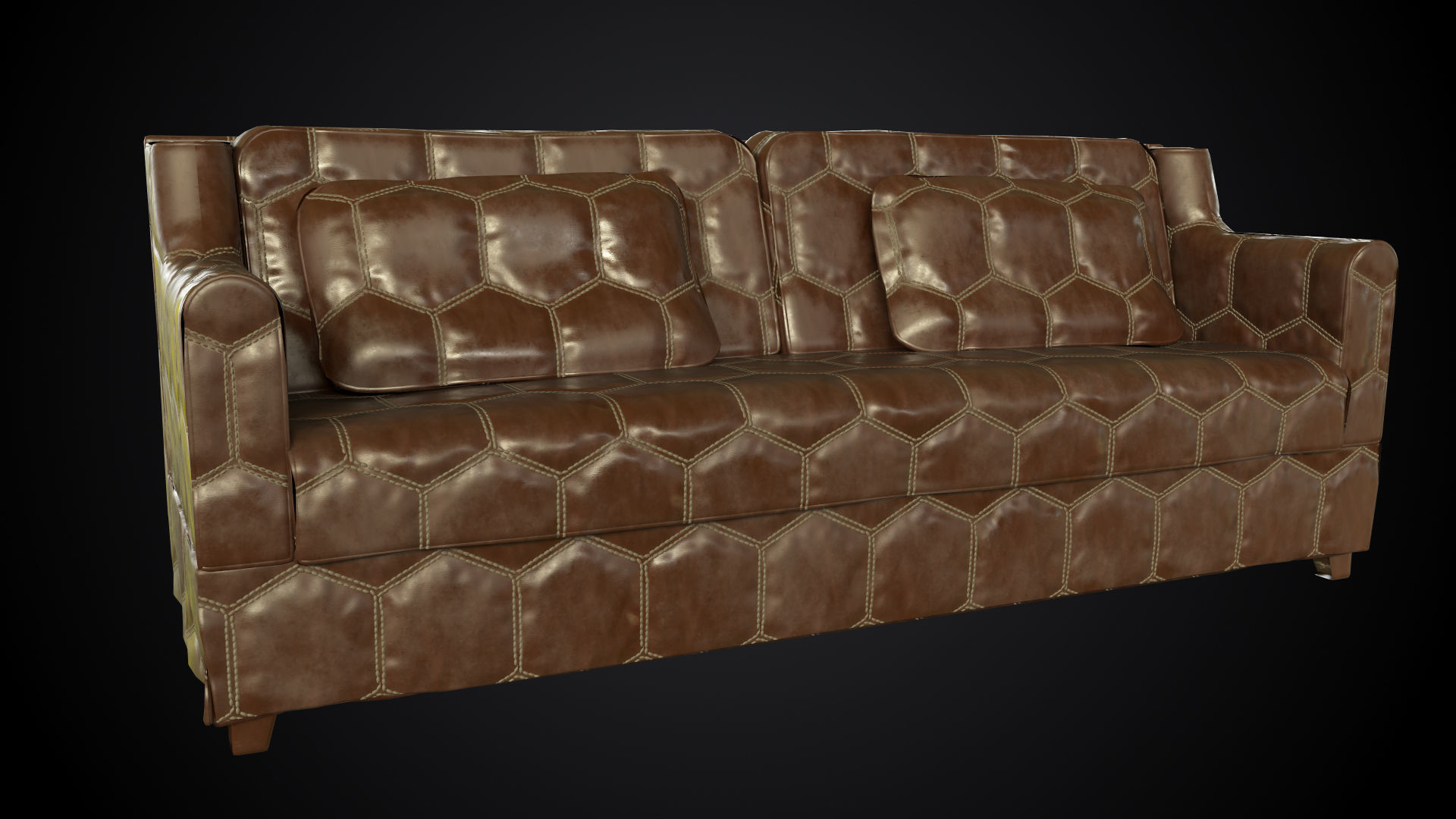 Leather with Stitches Texture_2