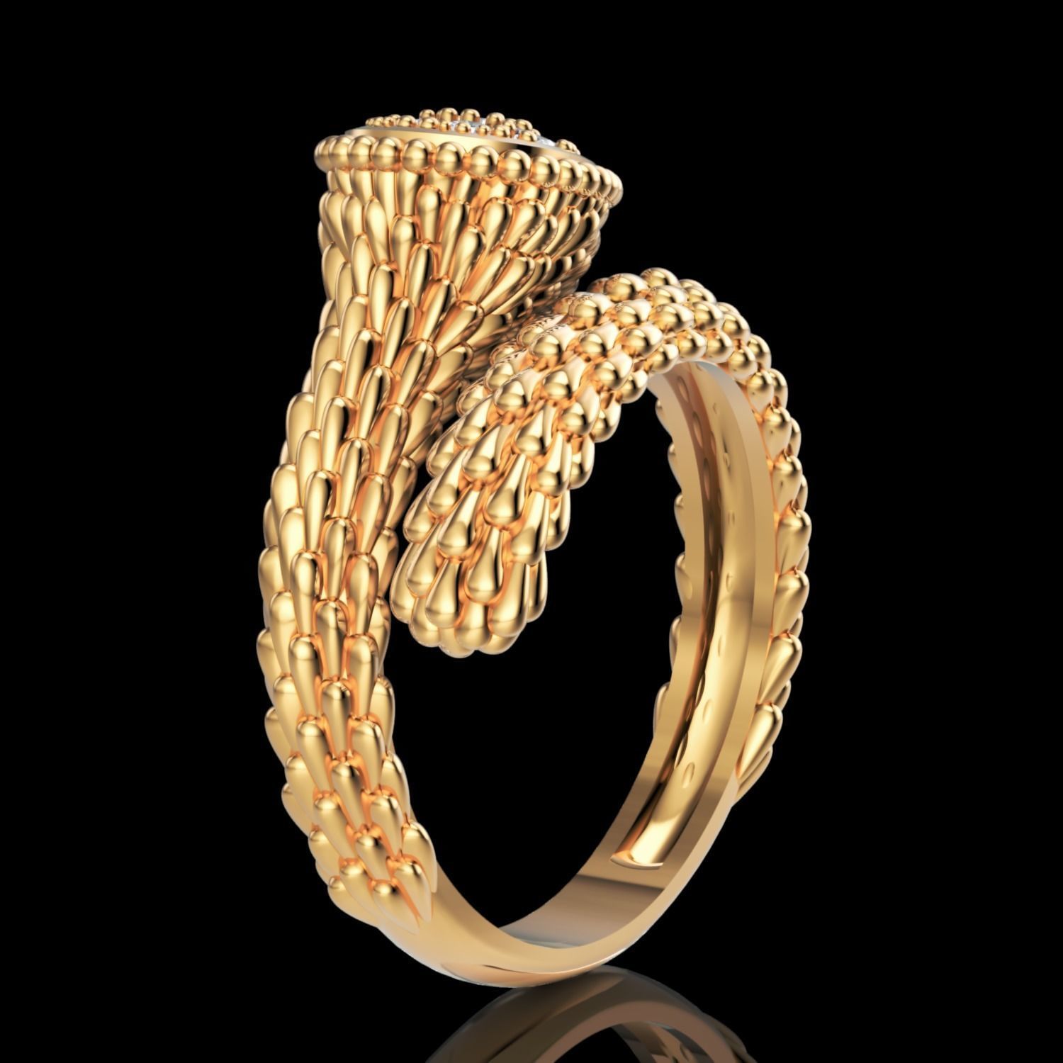 Boucheron Ring 3D print model_3