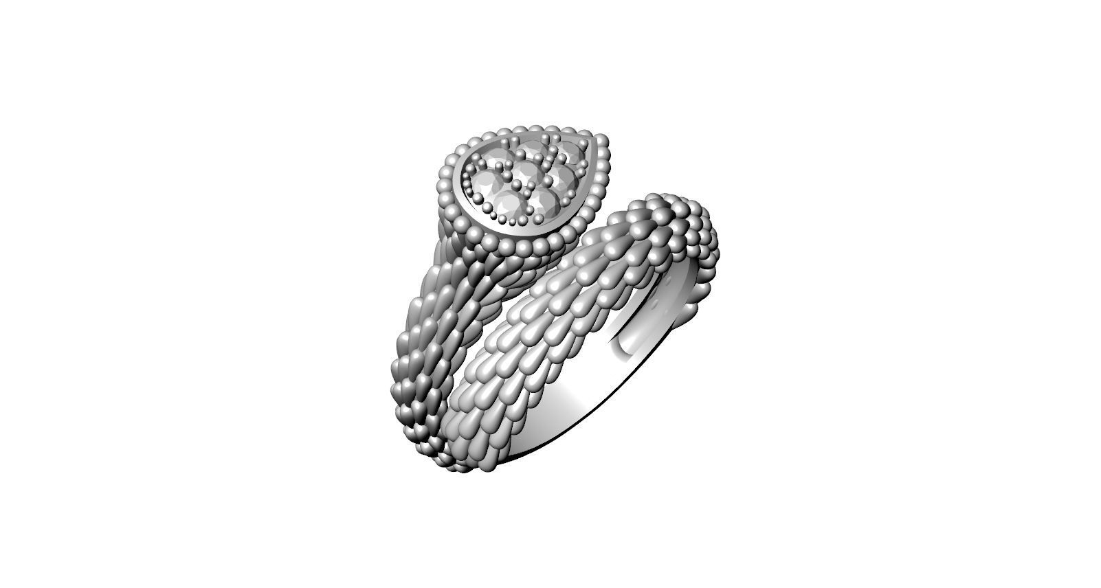 Boucheron Ring 3D print model_13