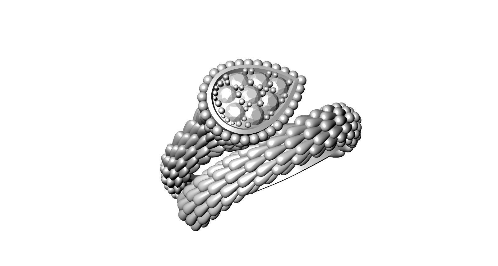 Boucheron Ring 3D print model_15