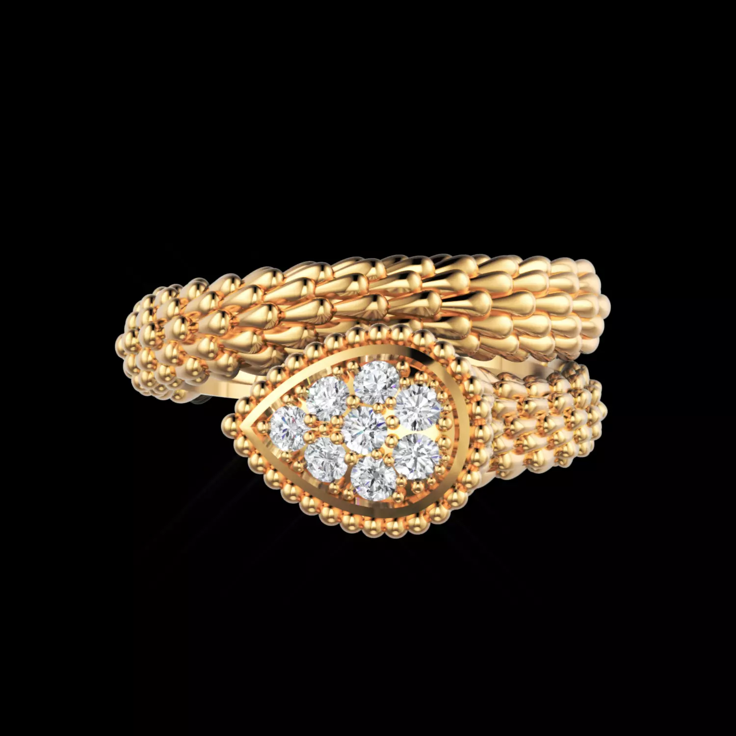 Boucheron Ring 3D print model_0