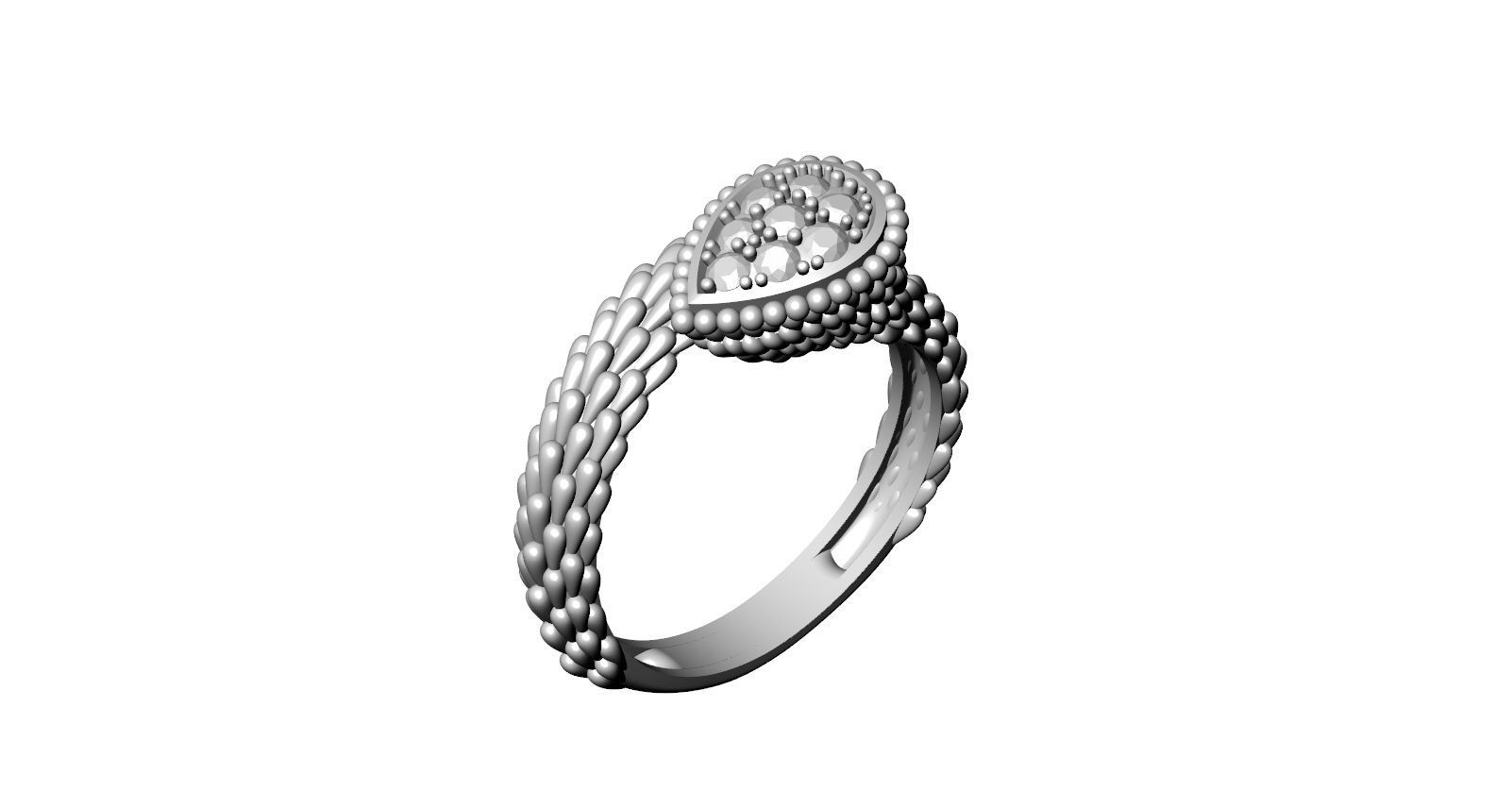 Boucheron Ring 3D print model_14