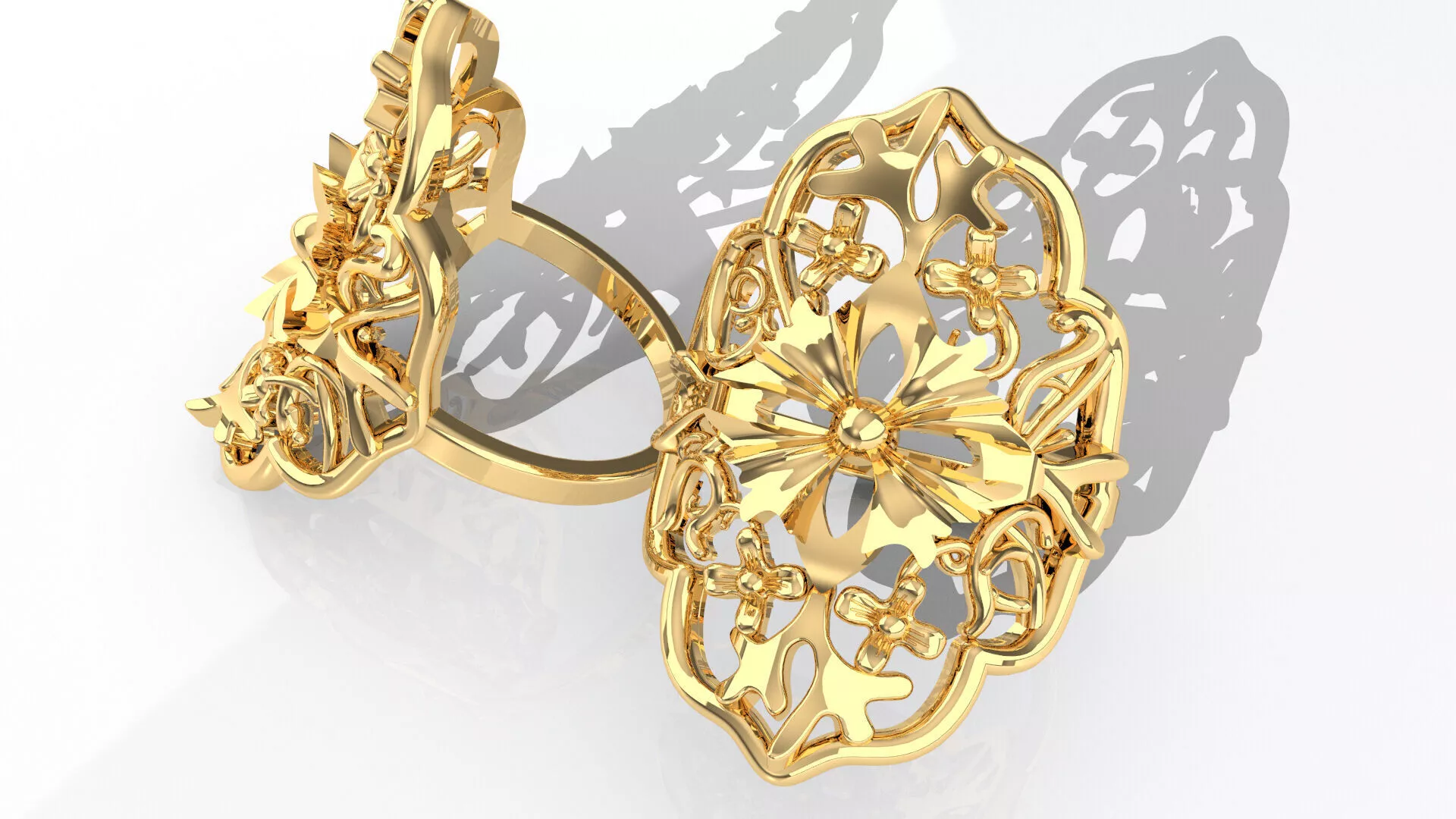 Lace Ring 3D print model