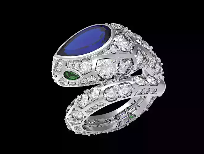 Bulgari SERPENTI SEDUTTORI RING 3D print model