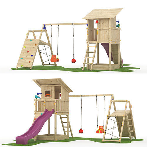 Game complex Beach Hut 1-02 3D model