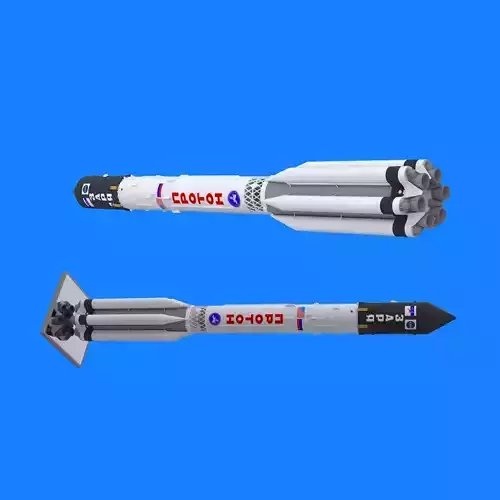 Rocket Proton - Zarya 3D print model 3D print model