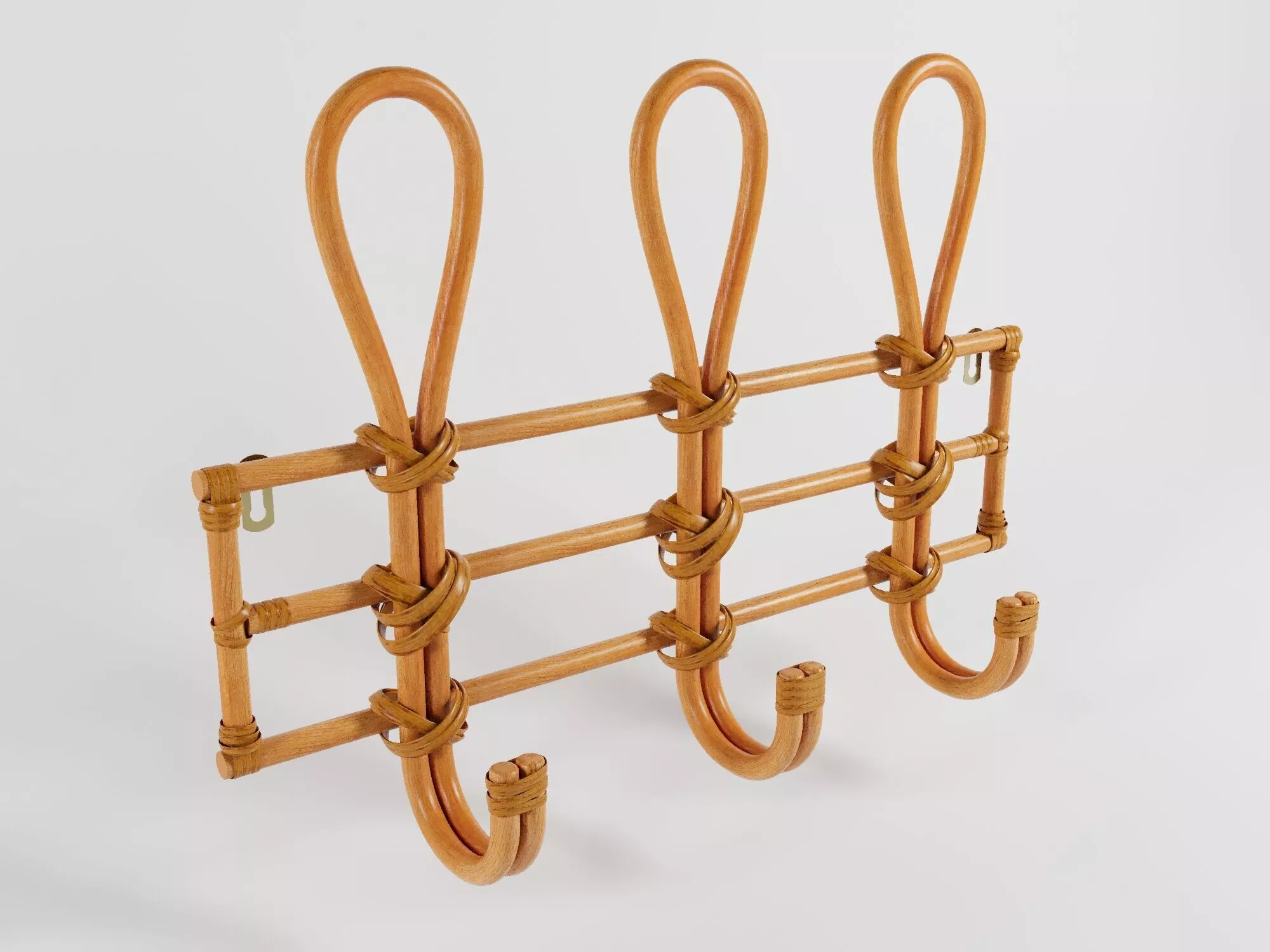 Full wooden hanger 3D model
