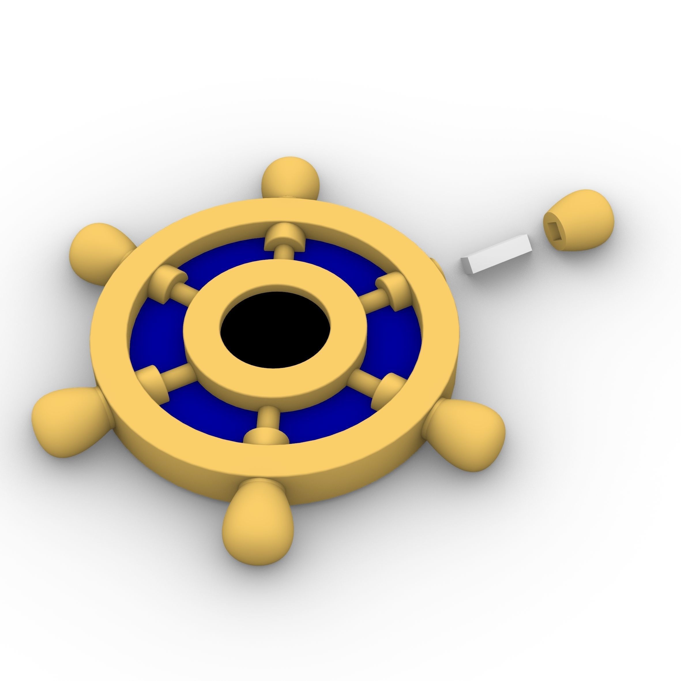 Navia Weel Pendant from Genshin Impact 3D print model_2