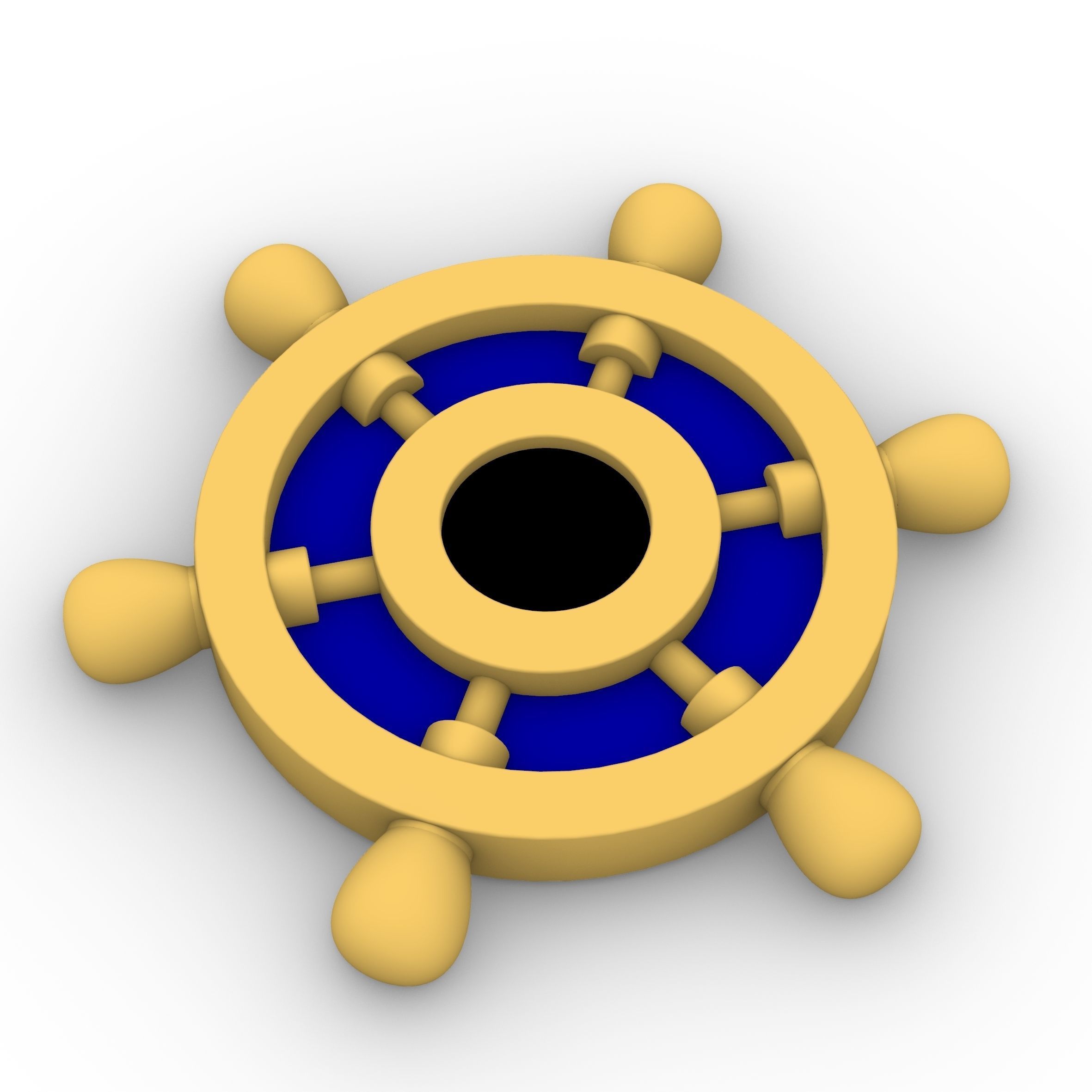 Navia Weel Pendant from Genshin Impact 3D print model_1