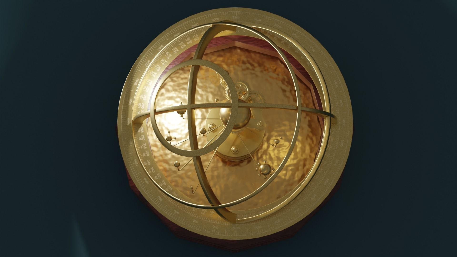 Orrery Planetary Solar System Display 3D model_8