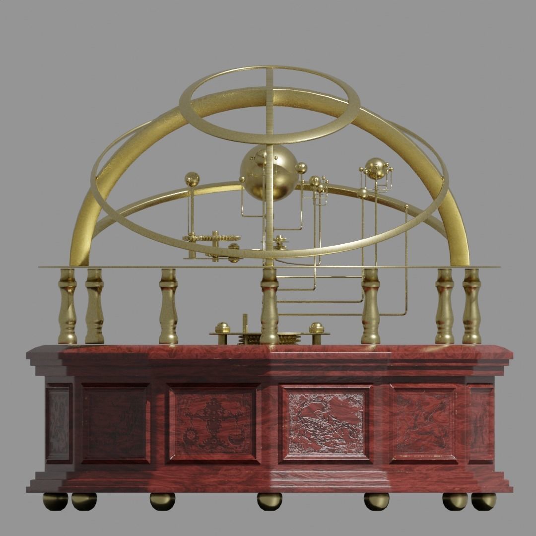 Orrery Planetary Solar System Display 3D model_5