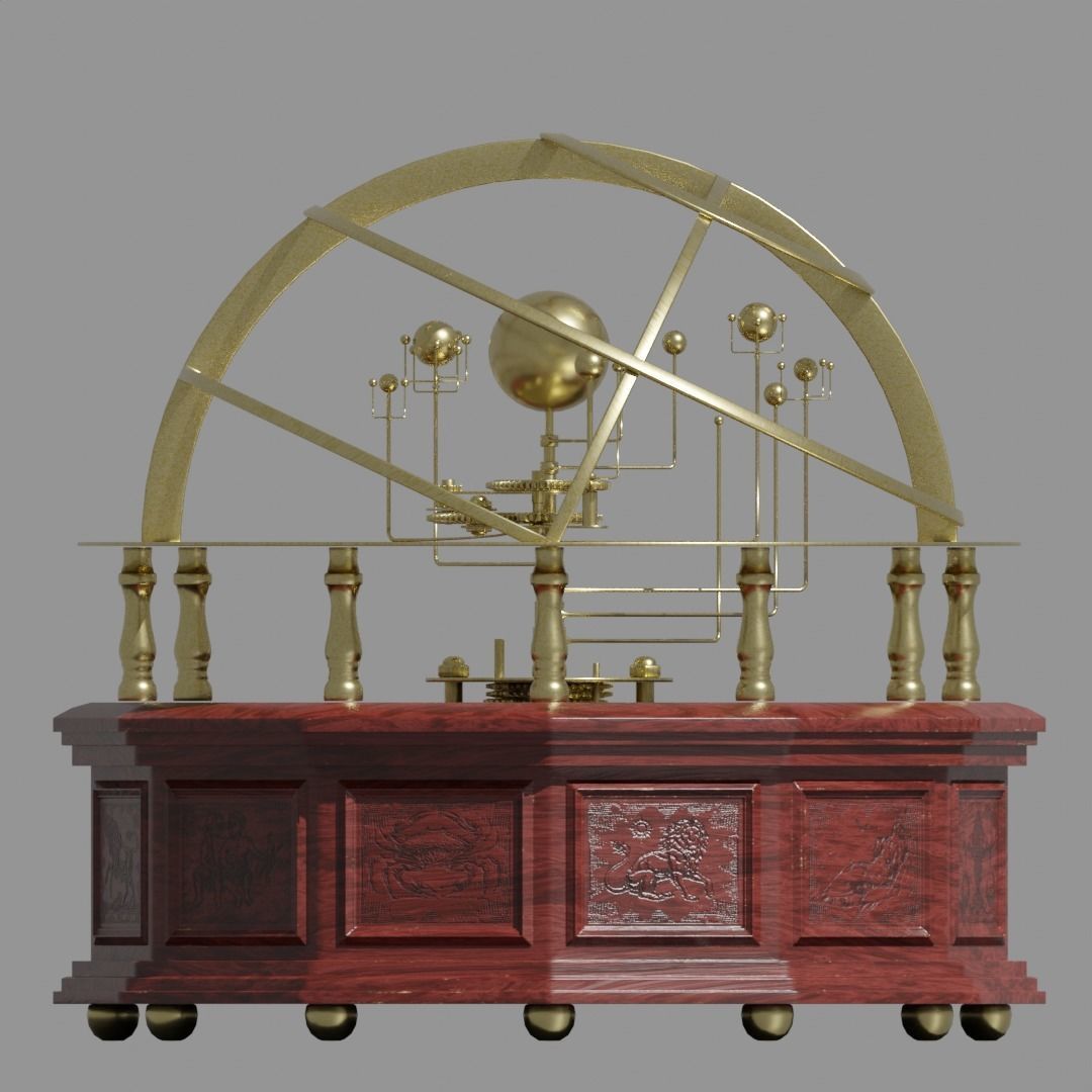 Orrery Planetary Solar System Display 3D model_6