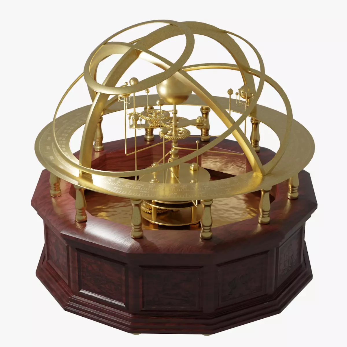 Orrery Planetary Solar System Display 3D model_0
